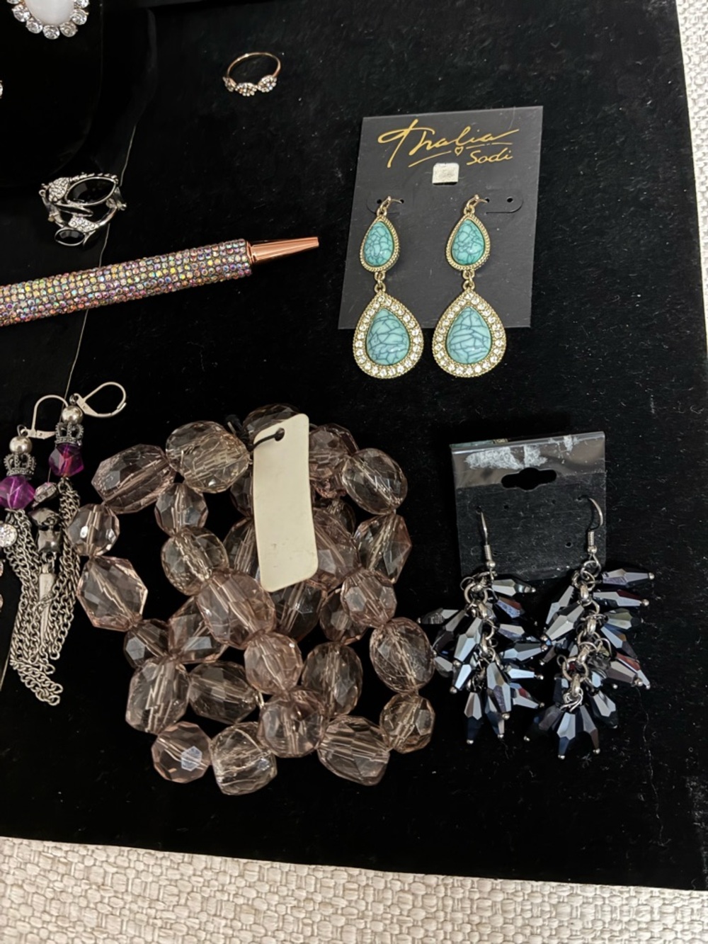 EUC Bling Statement Jewelry Bundle 14 Pc - Picture 10 of 16